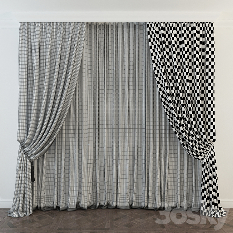 Curtain2 3D Model
