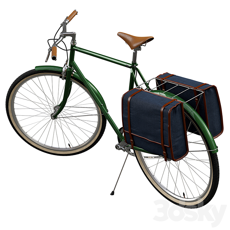 Classic bicycle in two versions 3D Model