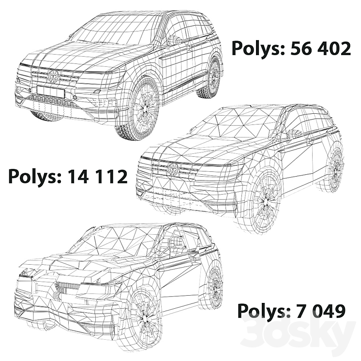 Volkswagen-tiguan_2017 3D Model