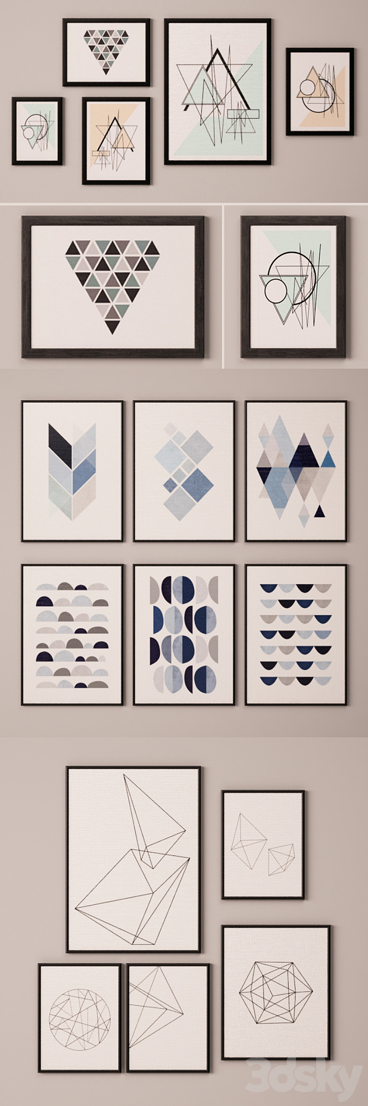 Collection of paintings-12 3D Model