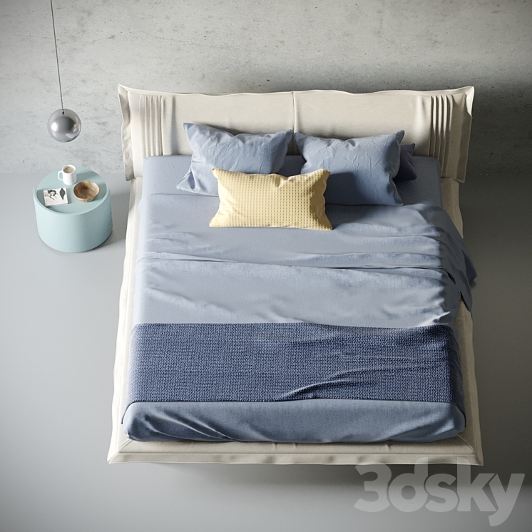 Dall’Agnese Bed one 3DS Max - thumbnail 2