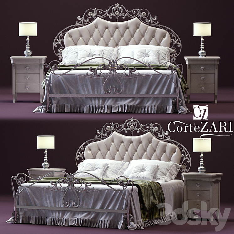 CorteZARI OLIMPIA Double Bed