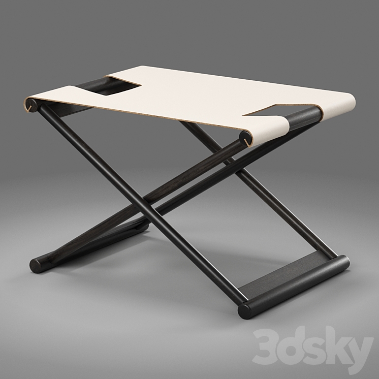 Bazane Stool by Christian Liaigre 3DS Max - thumbnail 1