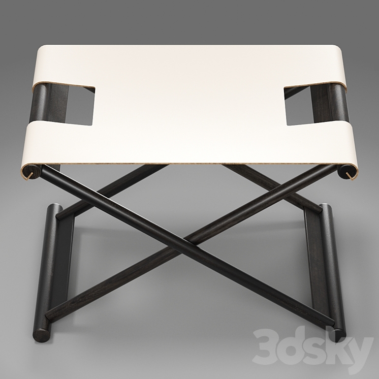 Bazane Stool by Christian Liaigre 3DS Max - thumbnail 2