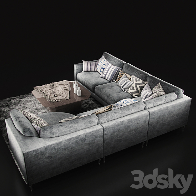 Sofa Fama Opera 3D Model
