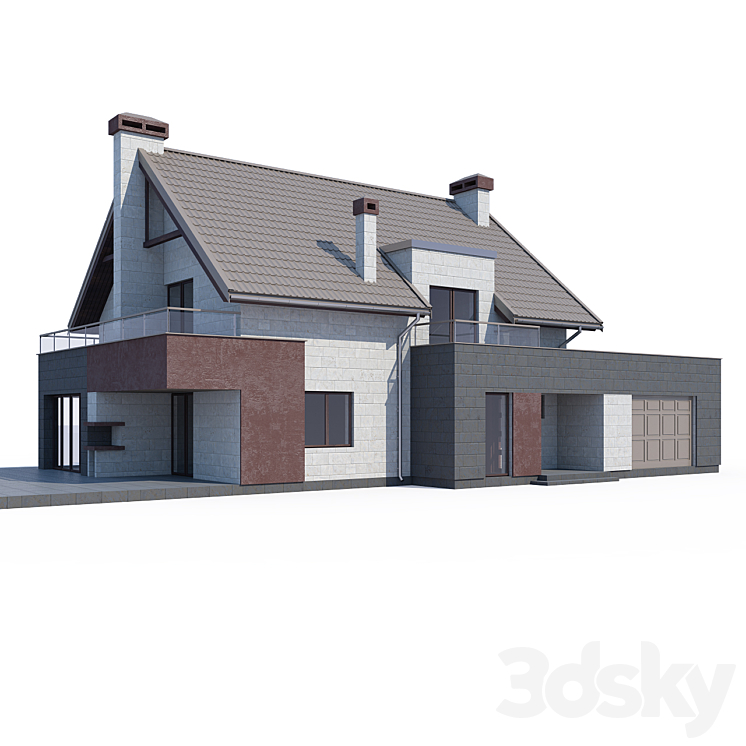 ABS House V103 3DS Max - thumbnail 1