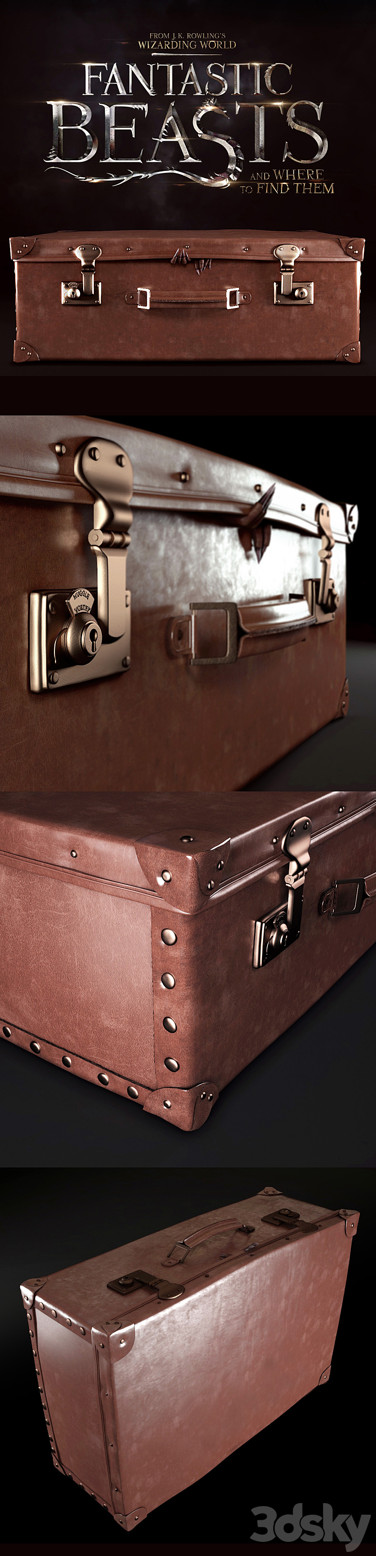 Newt Scamander's case - Other decorative objects - 3D model