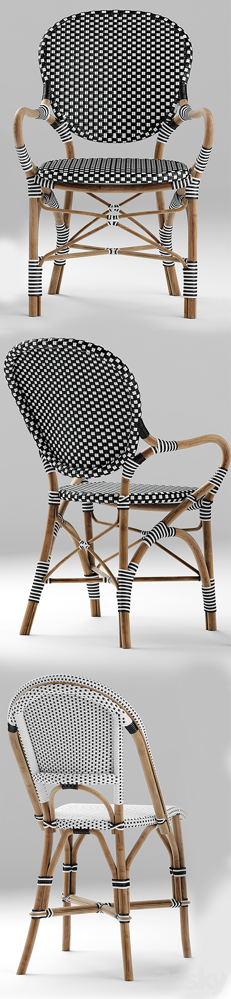 Table and chairs serena and lily 3D Model