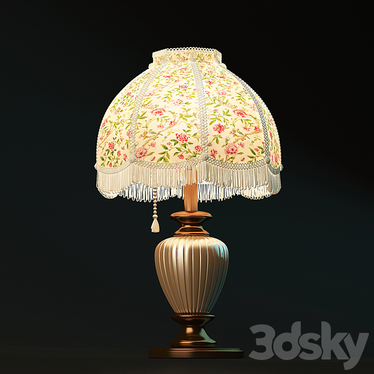 Table lamp retro 3D Model