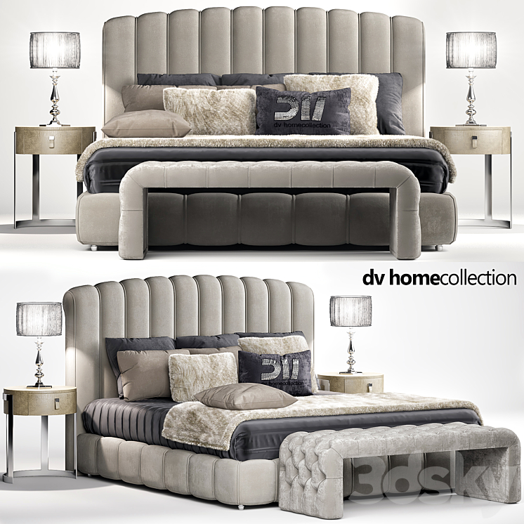 Bed Byron DVhomecollection 3DS Max - thumbnail 1