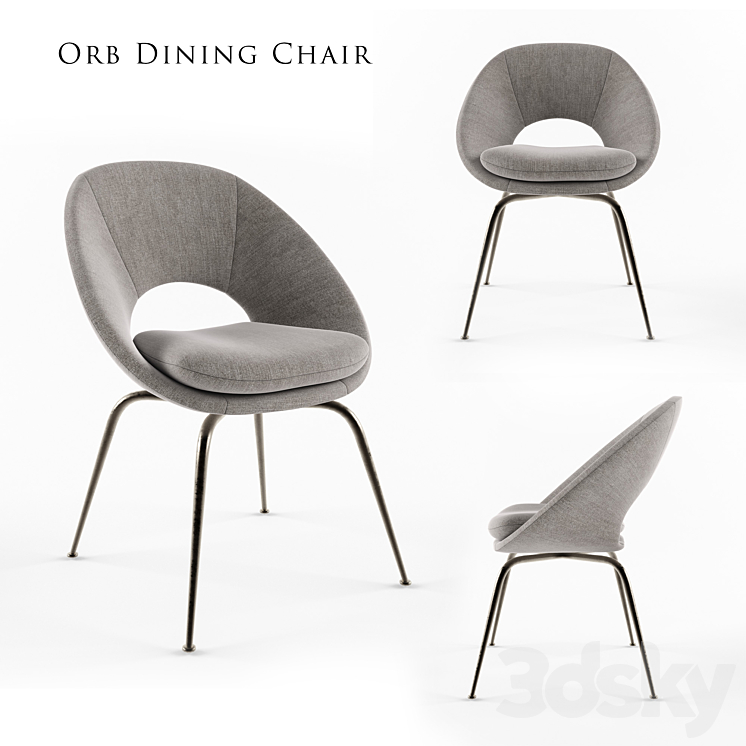 Orb Dining Chair 3DS Max - thumbnail 1