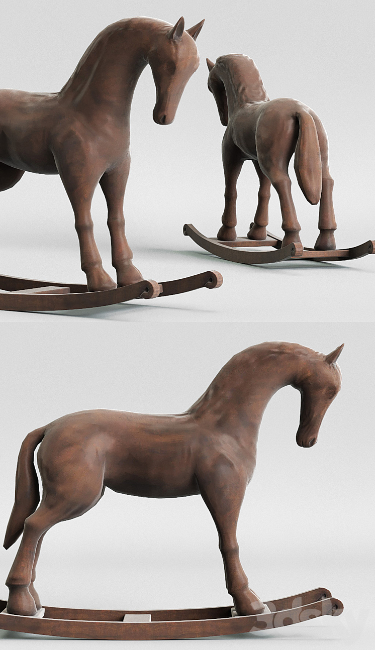 Toy horse 3DS Max - thumbnail 2