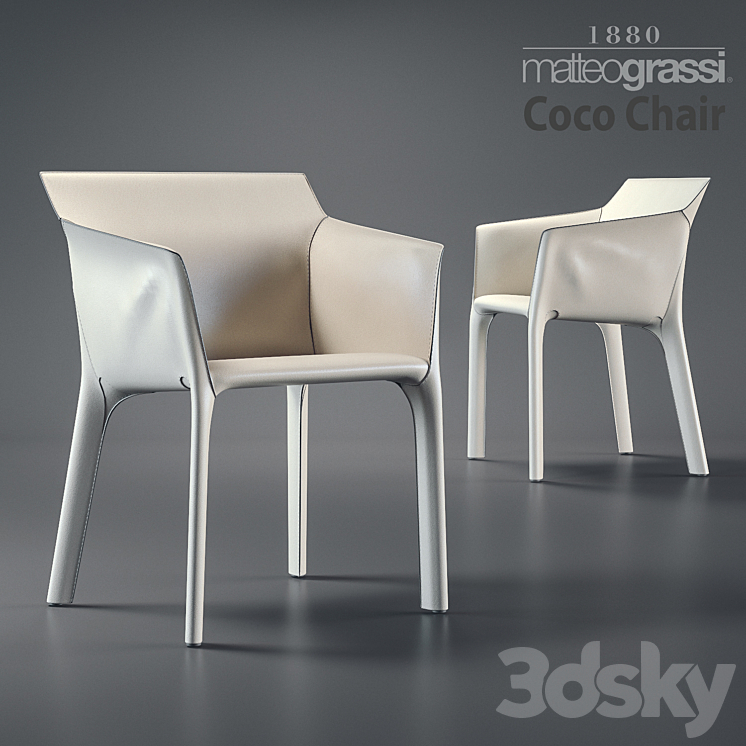 Matteograssi coco chair 3DS Max - thumbnail 1