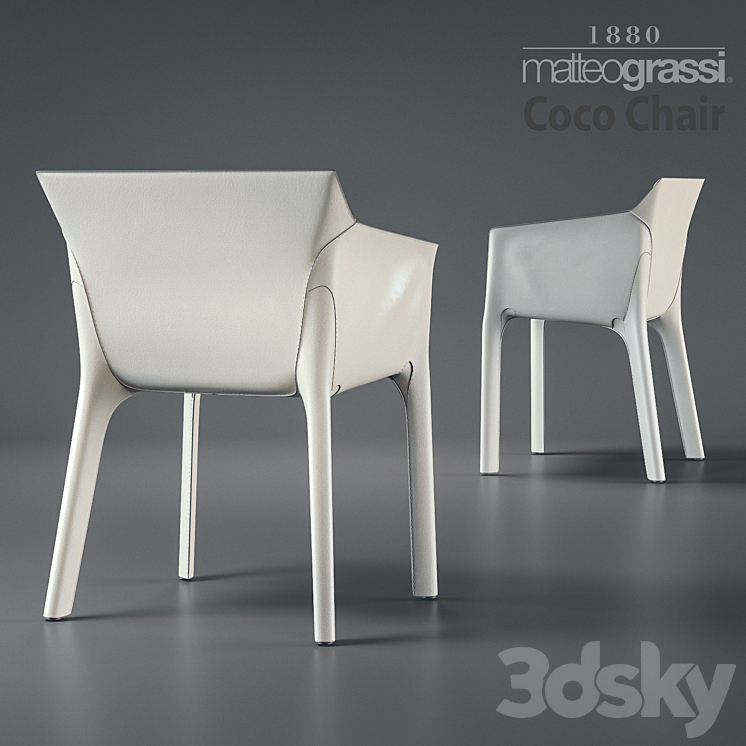 Matteograssi coco chair 3DS Max - thumbnail 2