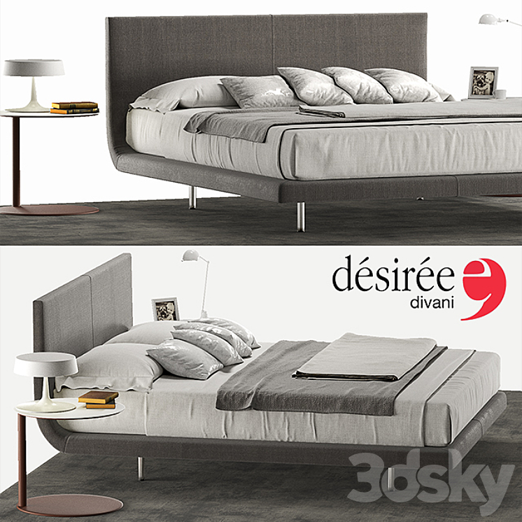 Desiree Tuliss Bed 3DS Max - thumbnail 1