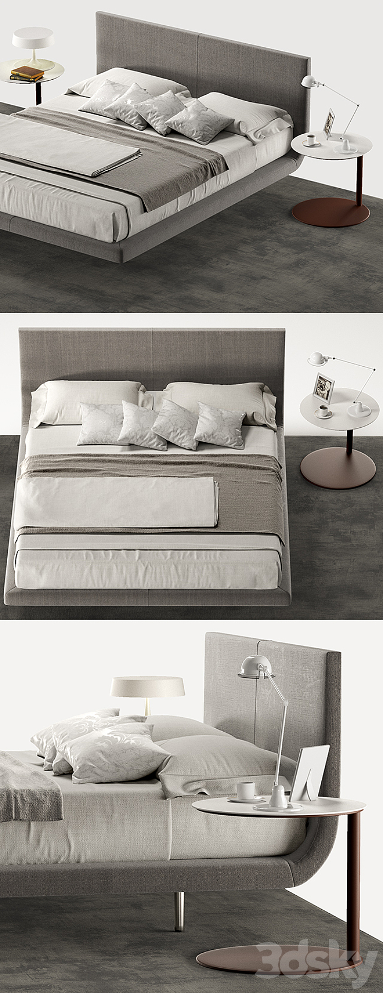 Desiree Tuliss Bed 3DS Max - thumbnail 2