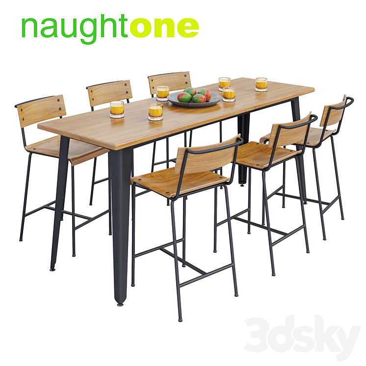 Naughtone Construct Table Set 3DS Max - thumbnail 1