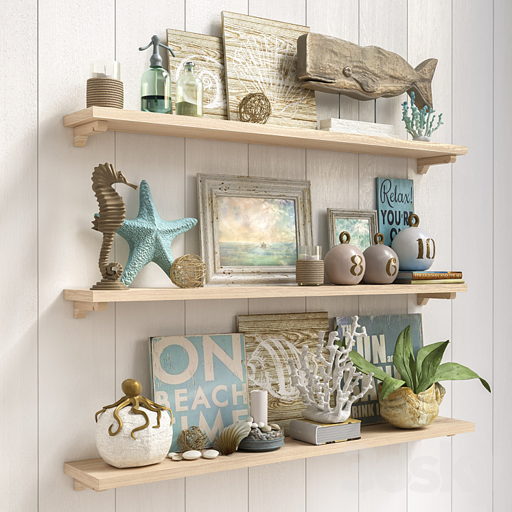 Decorative set 1 3D Model