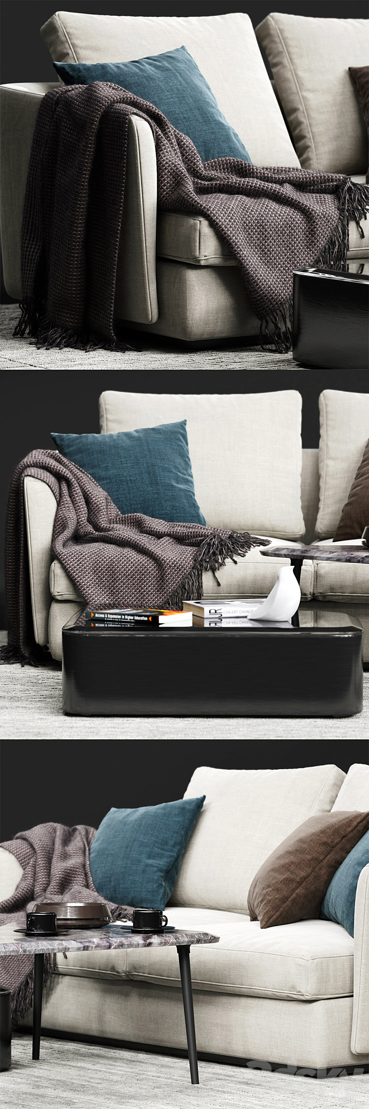 Molteni & C SLOANE Sofa 05 3D Model