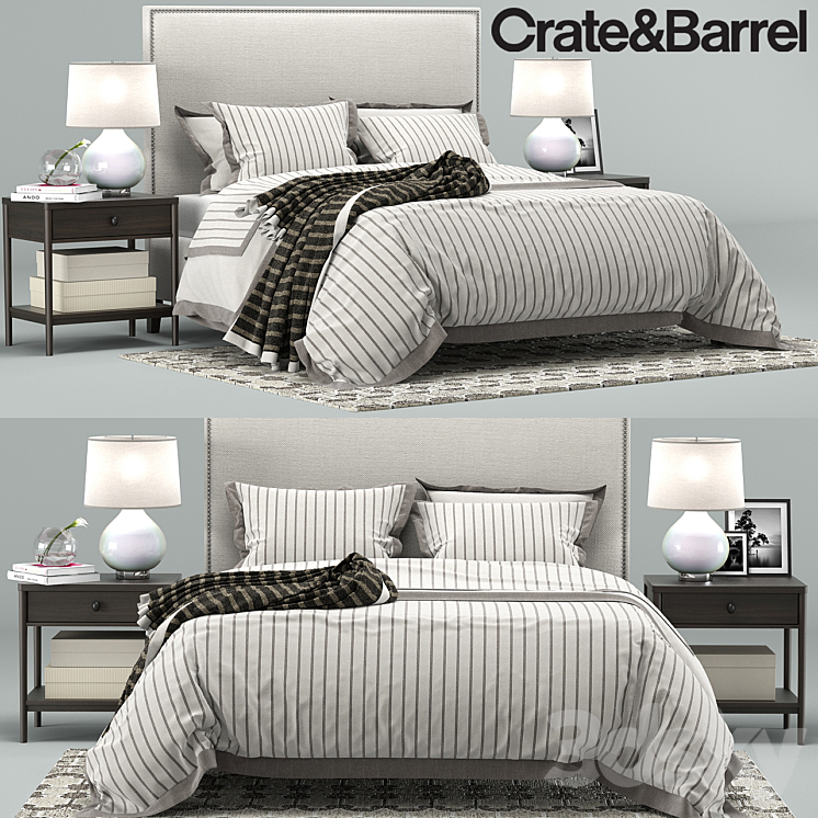 Cole Bedroom Collection Crate&Barrel 3DS Max - thumbnail 1