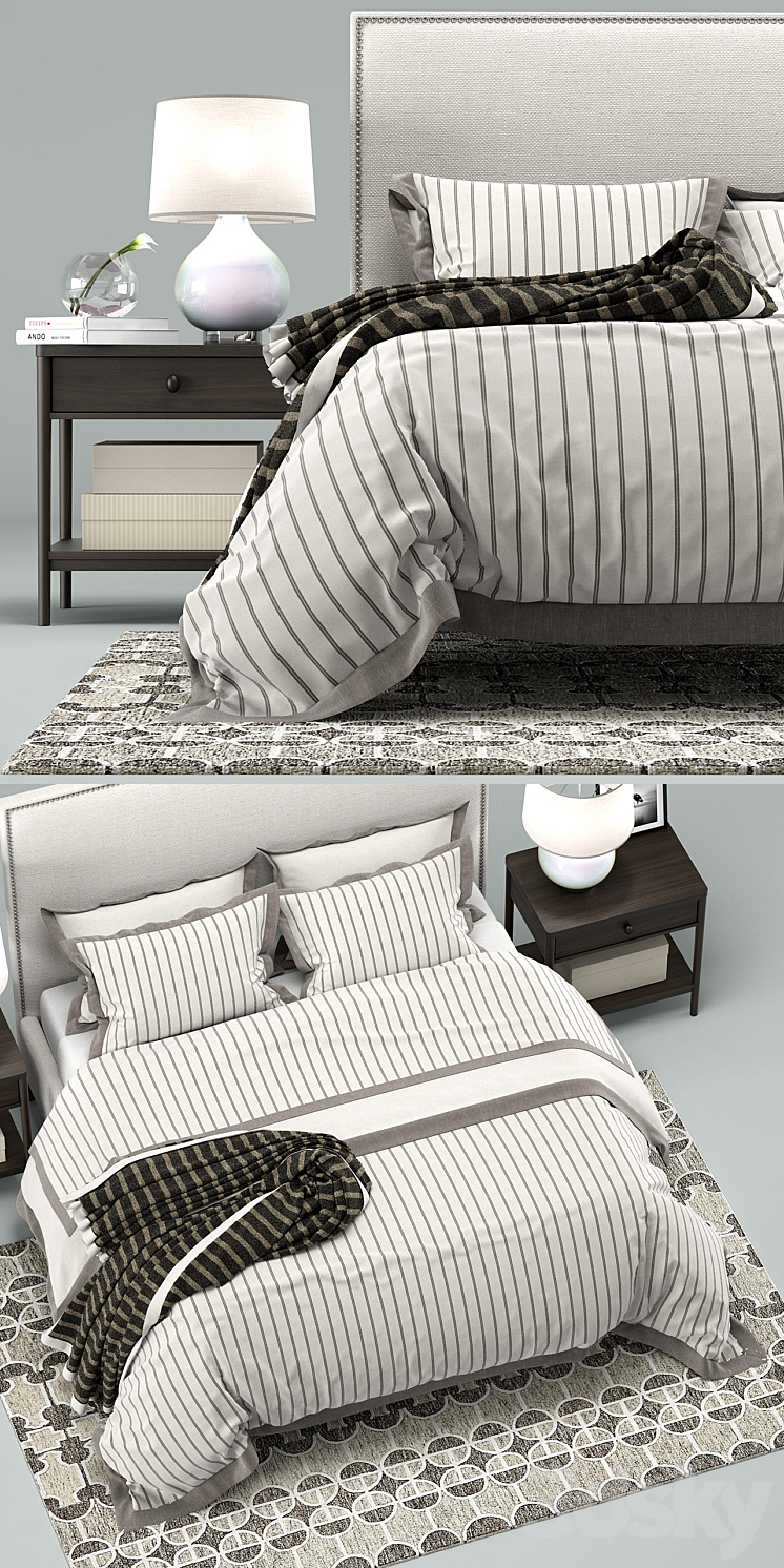 Cole Bedroom Collection Crate&Barrel 3DS Max - thumbnail 2