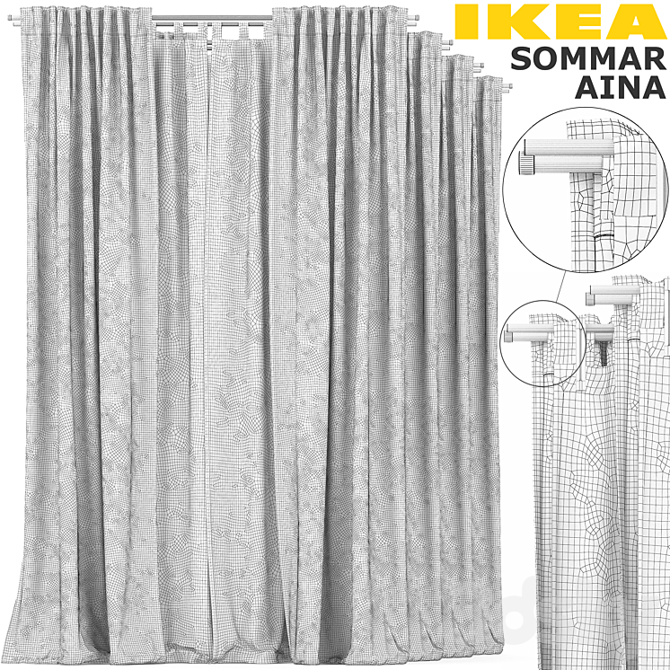 IKEA AINA SOMMAR REKKA 3D Model