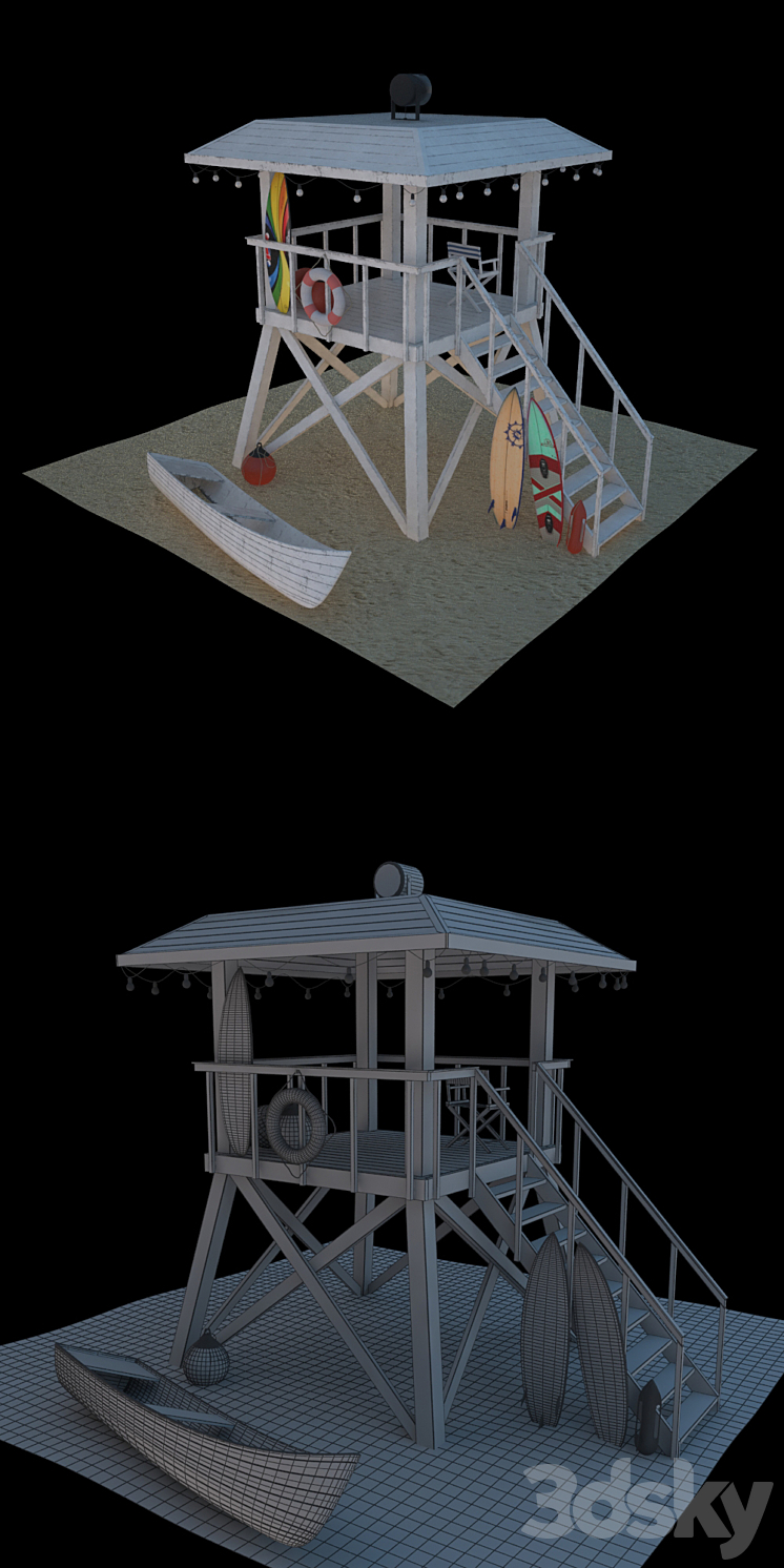 Rescue tower 3D Model