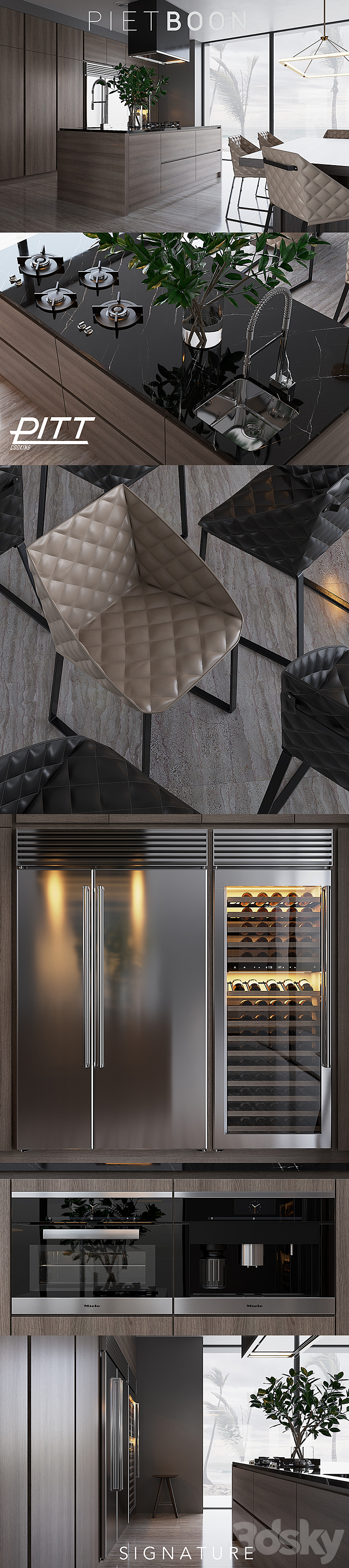 Kitchen Piet Boon SIGNATURE (vray GGX corona PBR) 3D Model