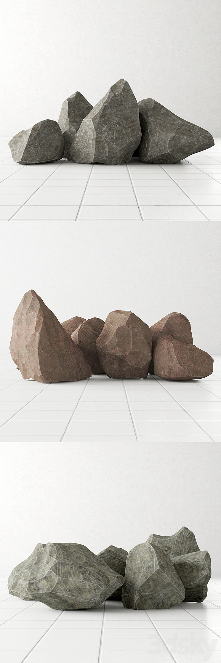 Rock stone colleection 3D Model