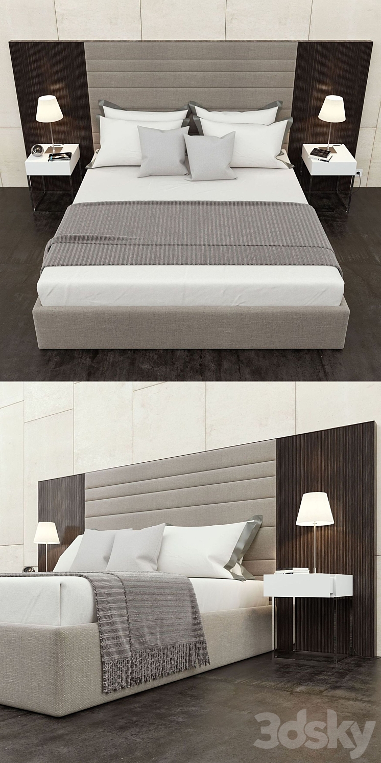 Porada Boheme Bed 3D Model