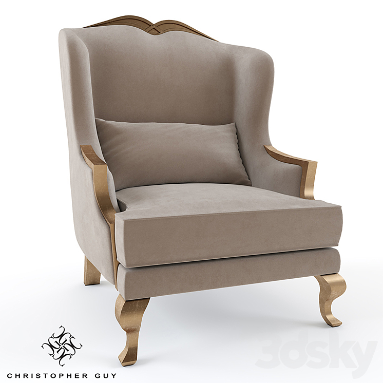 Armchair \/ Christopher Guy 3DS Max - thumbnail 1