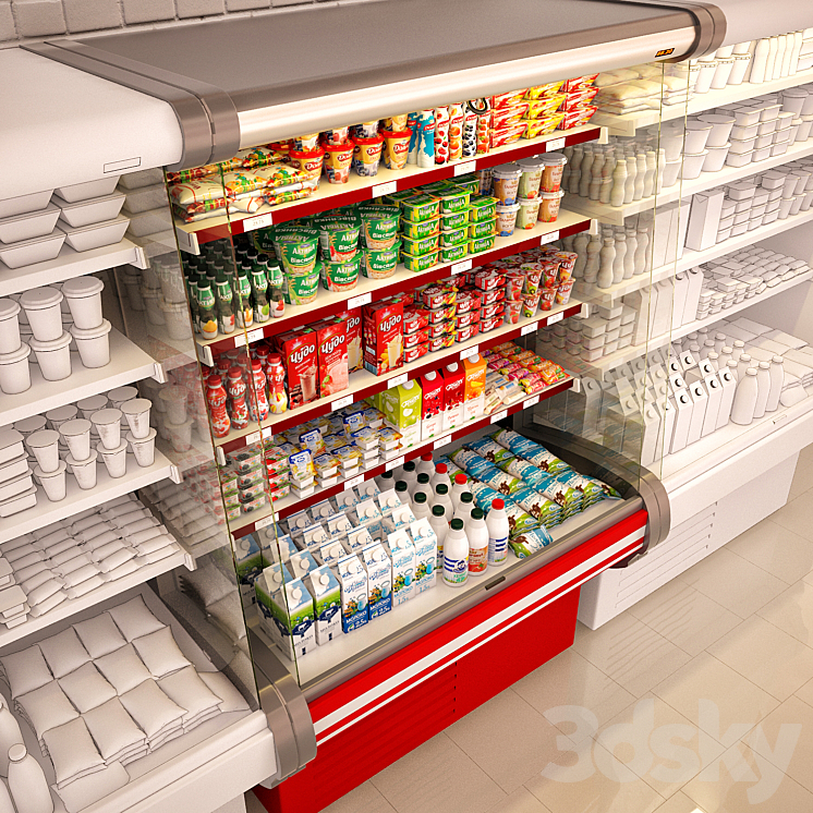 Refrigerated showcase Fortune 3D Model