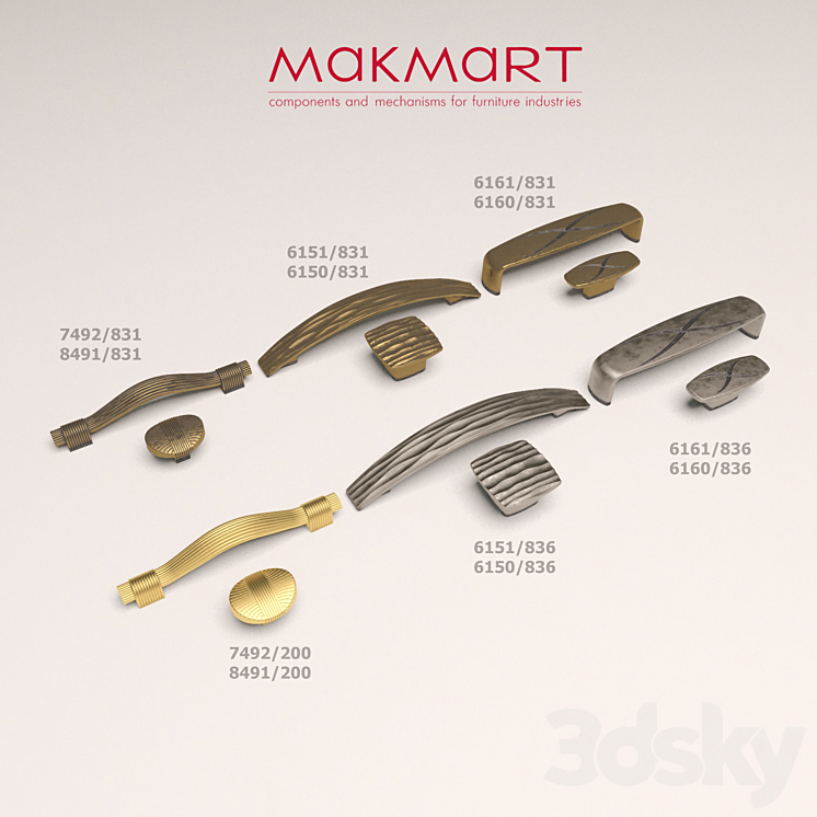 Handles for furniture Makmart - Other - 3D model