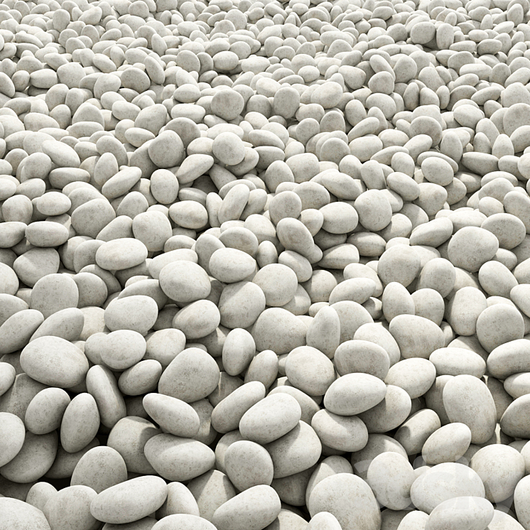 Pebble wite road 2 / Road from white pebbles 2