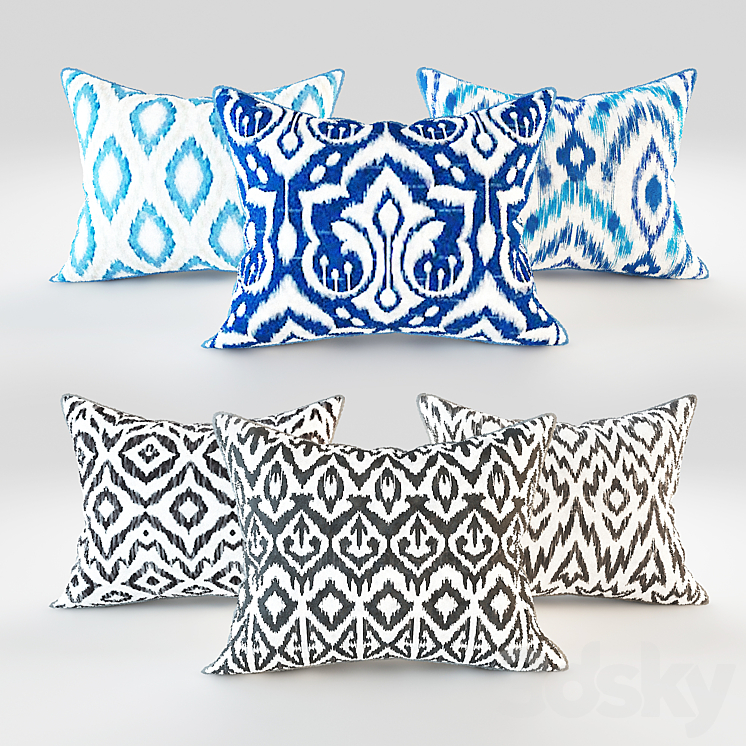 UZB ATLAS PILLOWS Pillows 3D model