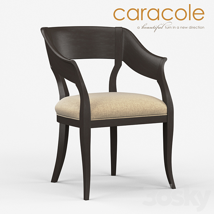 Chair of Bank of england Caracole 3DS Max - thumbnail 1