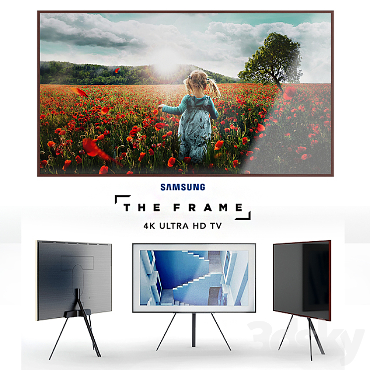 Samsung Frame 4K Ultra HD TV 3DS Max - thumbnail 1