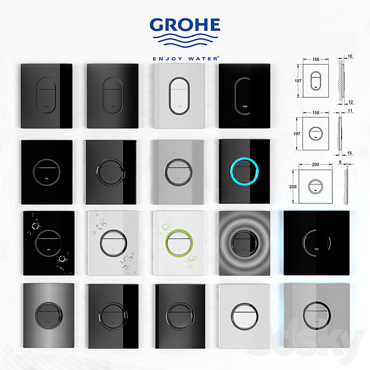 Grohe Collection_Ondus_Nova_Arena 3DS Max - thumbnail 2