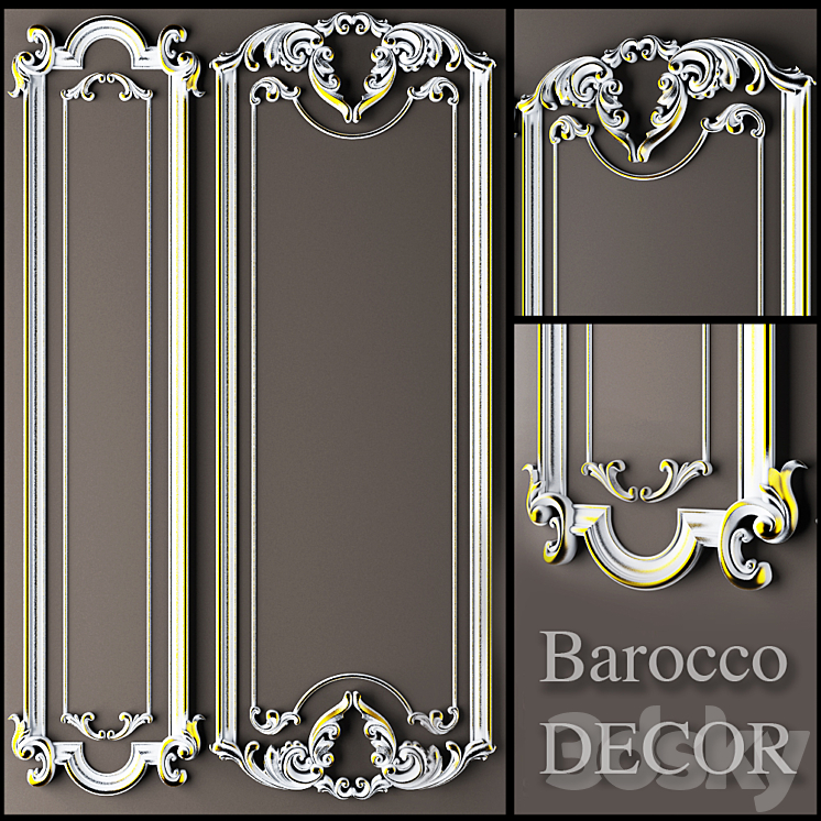 Barocco Decor2 3DS Max - thumbnail 1