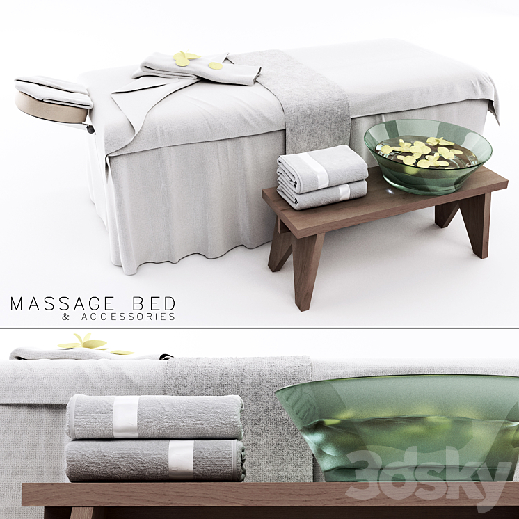Massage Bed 3DS Max - thumbnail 1