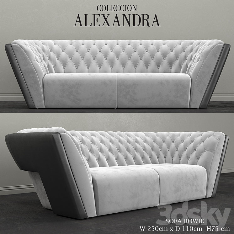 SOFA BOWIE by COLECCION ALEXANDRA 3DS Max - thumbnail 1