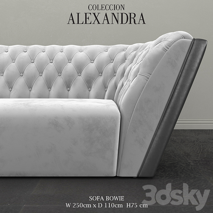 SOFA BOWIE by COLECCION ALEXANDRA 3DS Max - thumbnail 2