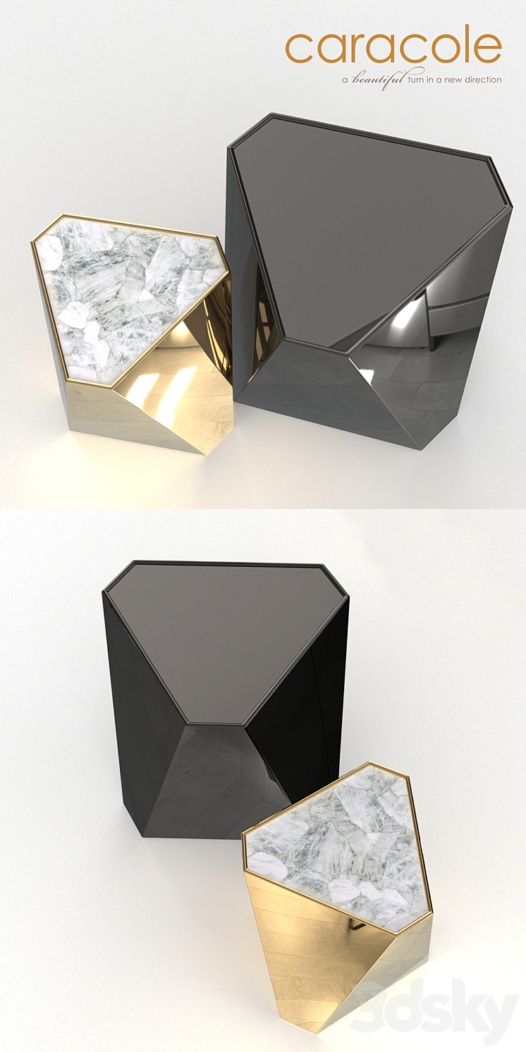 Table Container The Contempo side Caracole 3DS Max - thumbnail 2