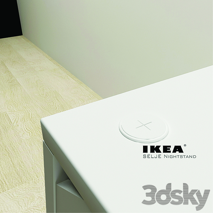 IKEA SELJE Nightstand Wardrobe & Display 3D model