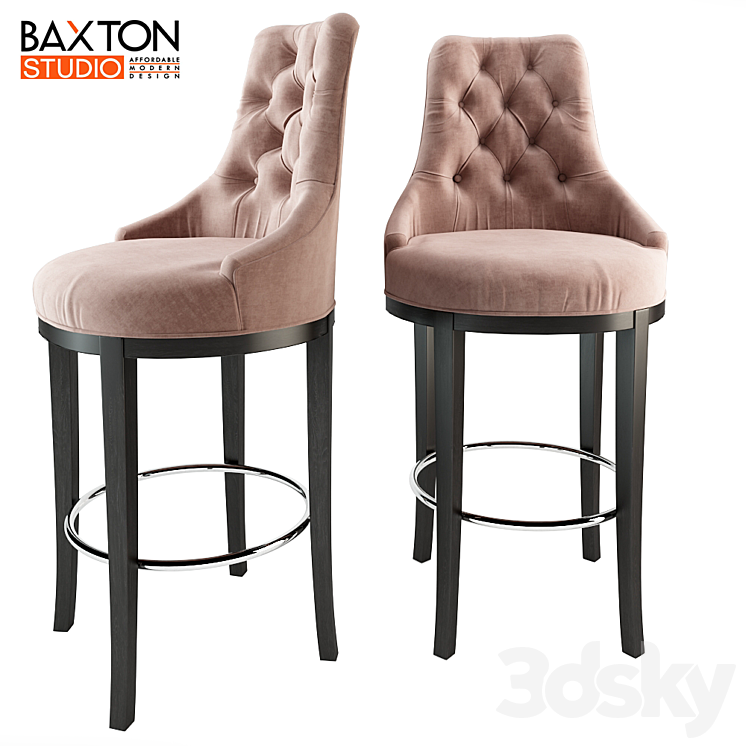 Baxton Studio Bar Stool 3D Model
