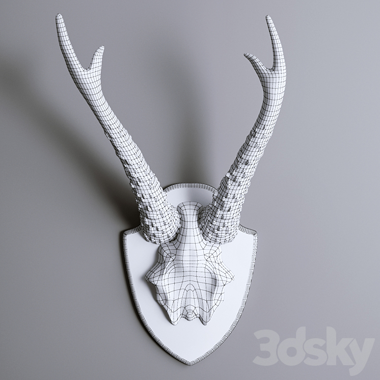 HKliving Artificial Deer Antler 3DS Max Model - thumbnail 2