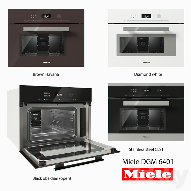 Steamer with microwave oven – Miele DGM 6401 3DS Max - thumbnail 1