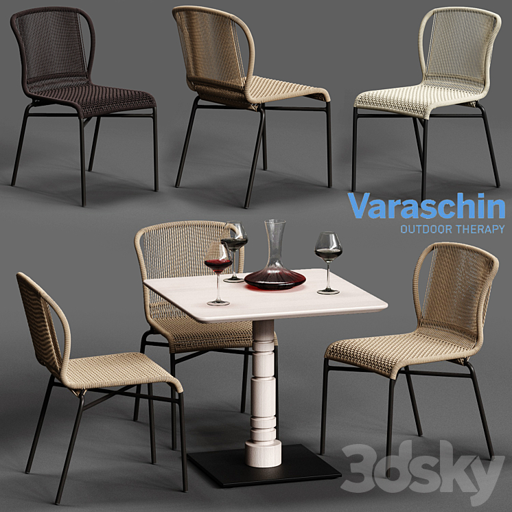 Varaschin CRICKET Chair 3DS Max - thumbnail 1