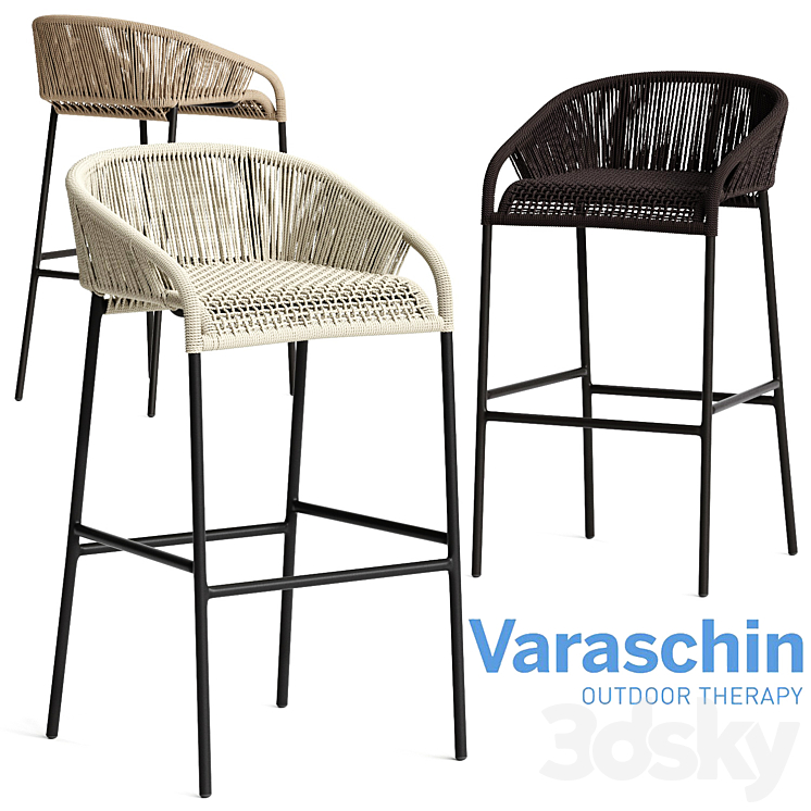 Varaschin CRICKET Bar Chair 3DS Max - thumbnail 1