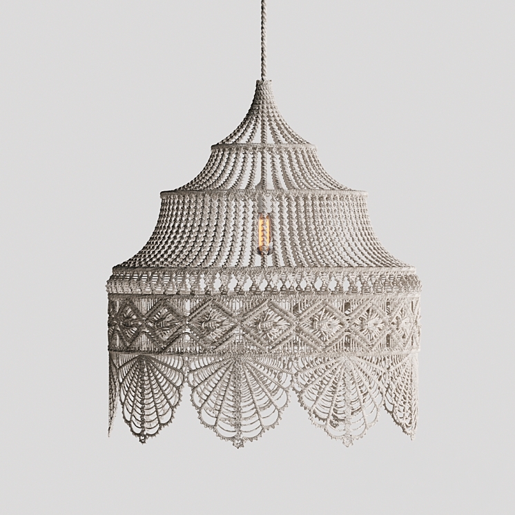 Macrame Сhandelier 3D Model